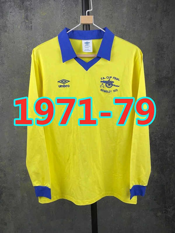 Arsenal Retro Long Sleeve Away Jersey S-2XL