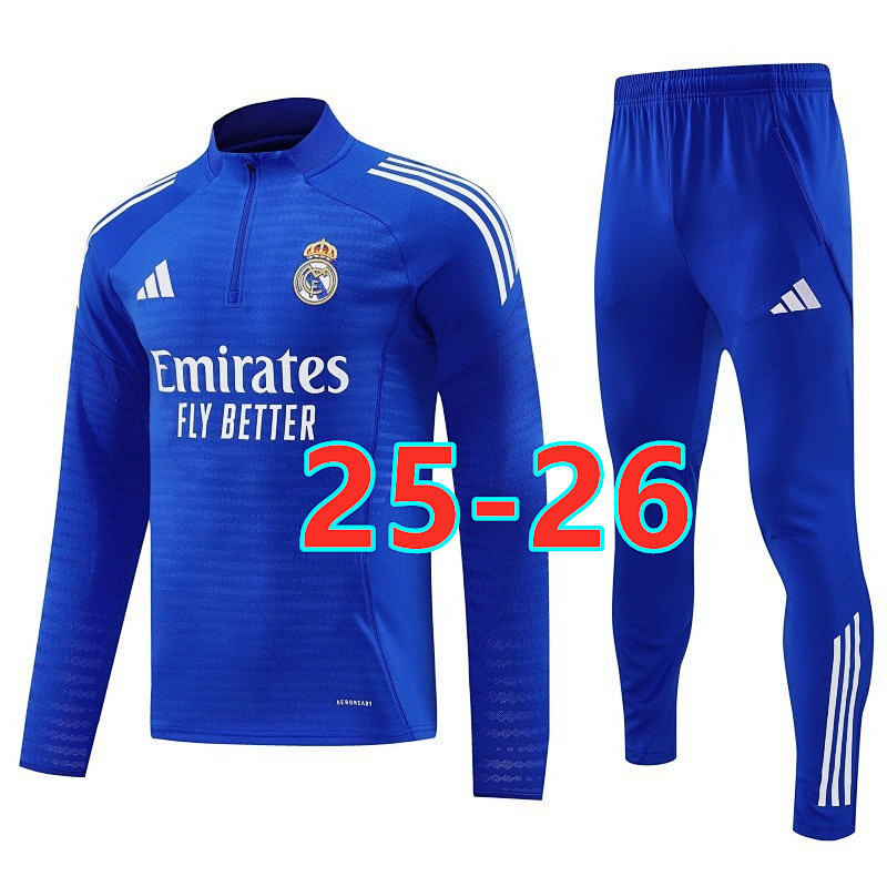 25-26 Real Madrid Long Sleeve Tracksuit S-2XL
