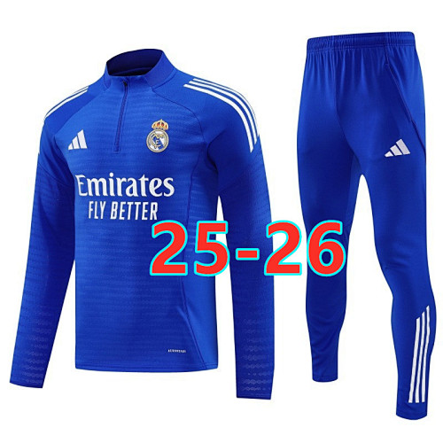 25-26 Real Madrid Long Sleeve Tracksuit S-2XL