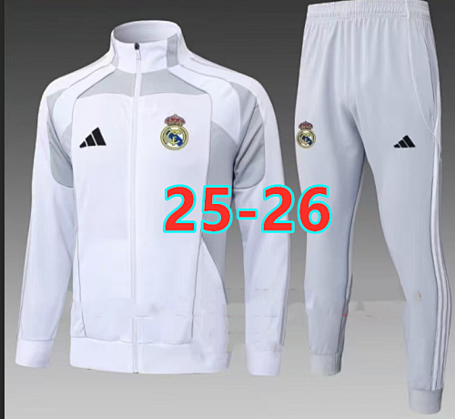 25-26 Real Madrid Long Zipper Jacket S-3XL