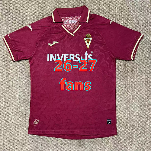 26-27 Real Murcia Away Fans Version Jersey S-4XL