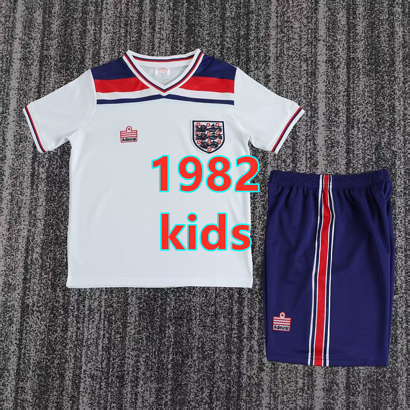 England Home Retro Kids Jersey+shorts Kit 16 -28