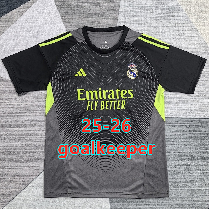 25-26 Real Madrid Goalkeeper Fans Version Jersey S-2XL