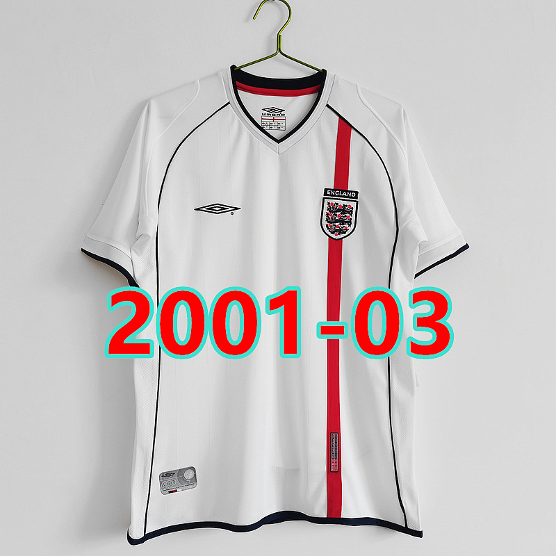 England Retro TopThai Quality Home Jersey S-2XL