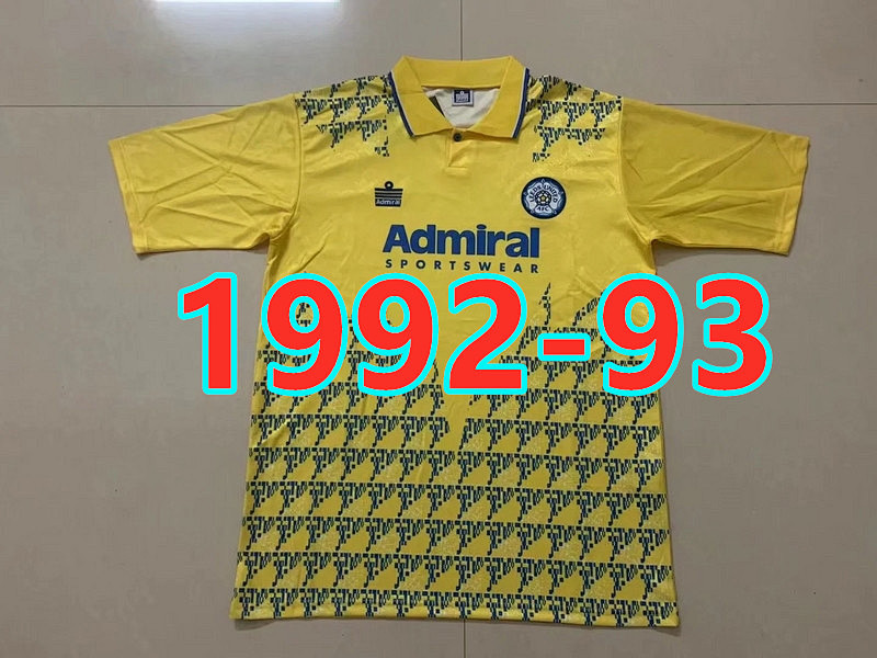 Leeds United Retro TopThai Quality Away Jersey S-2XL