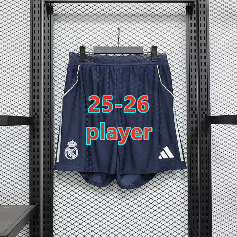 25-26 Real Madrid Away Player Version Shorts S-3XL