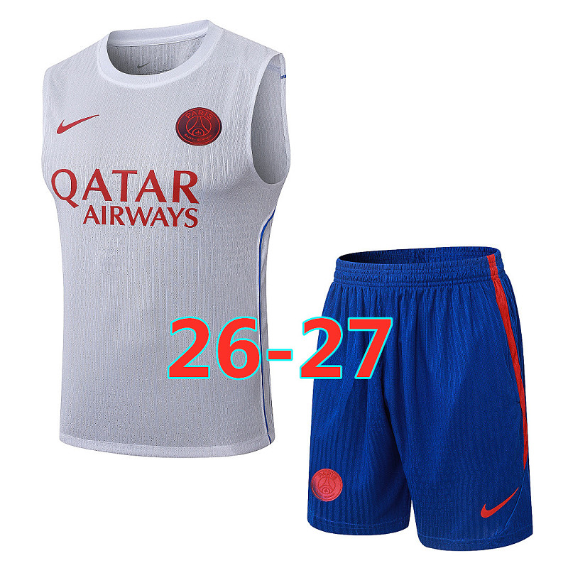 Balenciaga 26-27 Paris Psg Player Vest+shorts Kit S-3XL