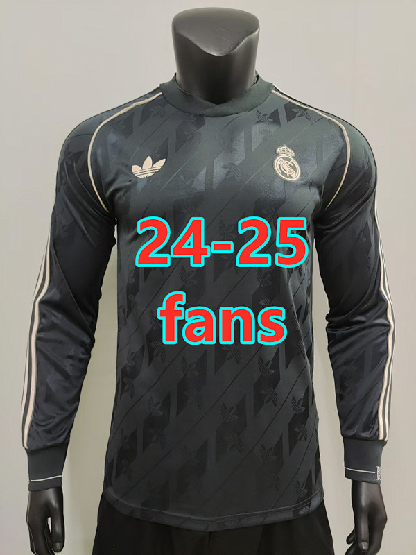 24-25 Real Madrid Special Fans Retro Long Jersey S-2XL