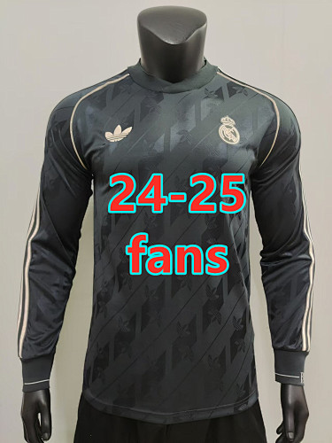 24-25 Real Madrid Special Fans Retro Long Jersey S-2XL