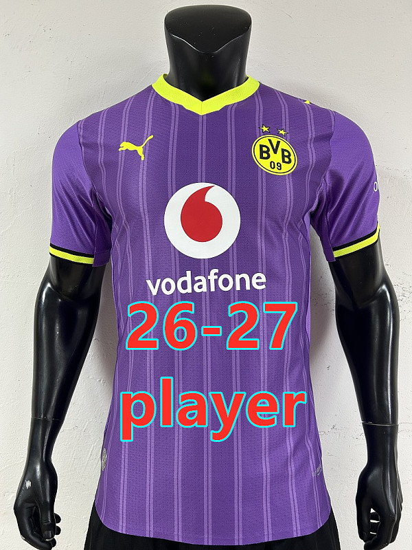 26-27 Dotmund 3rd Player Version Jersey S-2XL