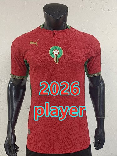 Morocco Home Player Version Jersey S-2XL