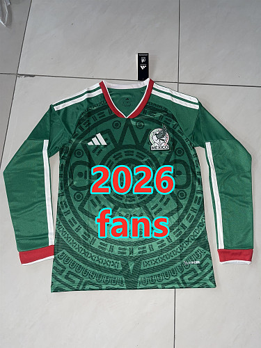 Mexico Home Fans Long 32 Team Jersey S-4XL 32