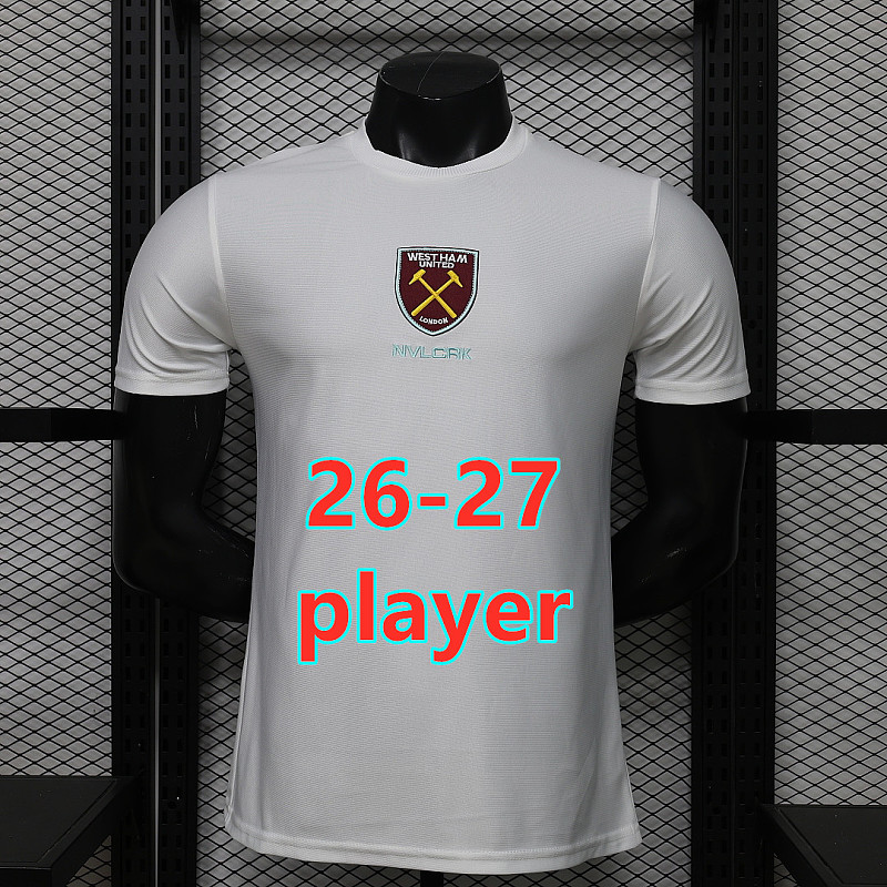 26-27 West Ham United Retro Player Version Jersey S-3XL
