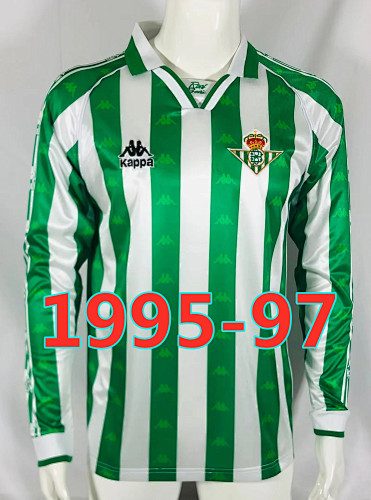 Real Betis Retro Home Long Sleeve Jersey S-2XL