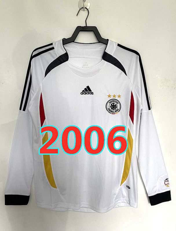 Germany Home Retro Long Sleeve Jersey S-2XL
