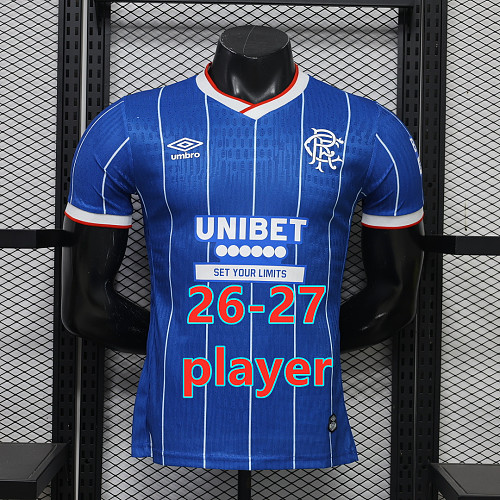 26-27 Rangers Home Player Version Jersey S-2XL