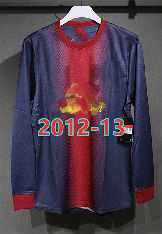 Barcelona Retro Home Player Version Long Jersey S-2XL