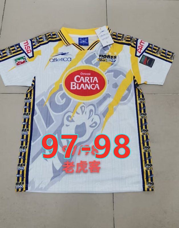 97-98 Tigres Uanl Away Retro Jersey S-2XL