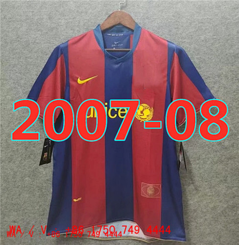Barcelona Retro TopThai Quality Home Jersey S-2XL