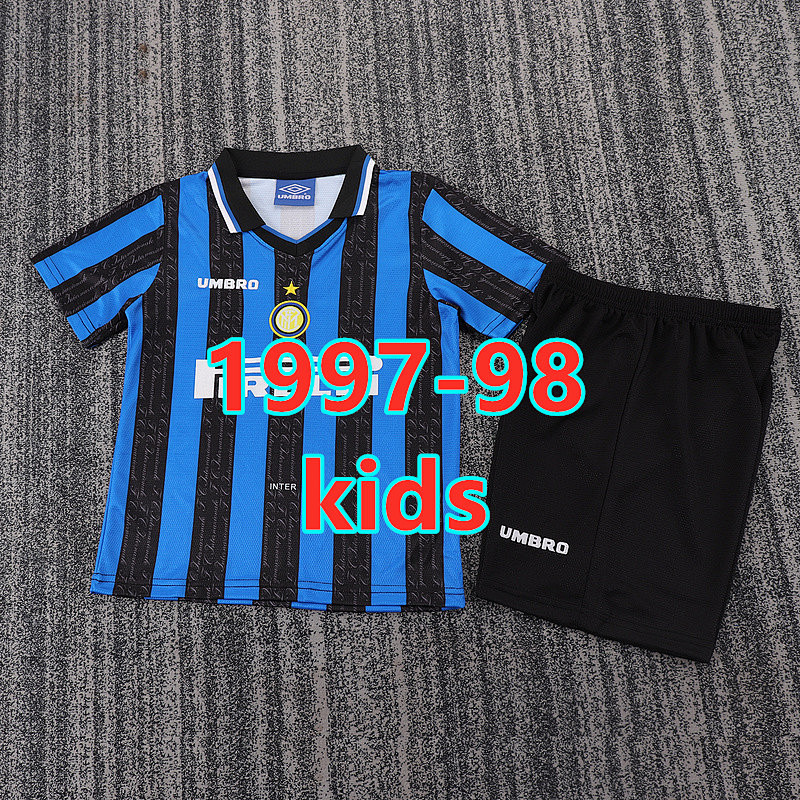 Inter Milan Home Retro Kids Jersey+shorts 16 -28