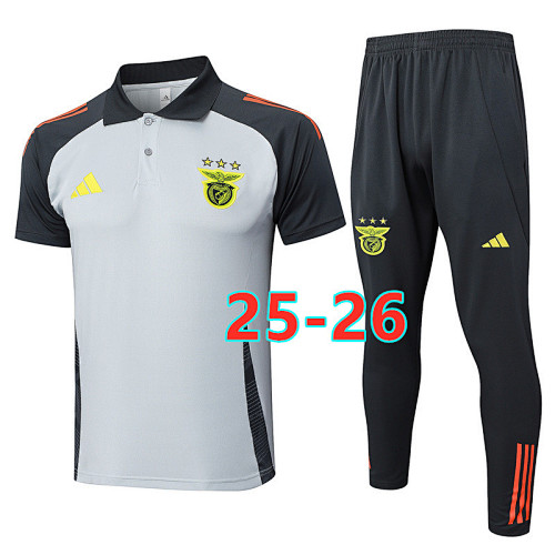 25-26 Benfica Short Sleeve Polo Tracksuit S-2XL Polo