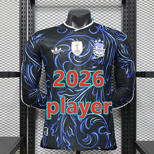 Argentina Away Player Long 32 Teams Jersey S-4XL 32