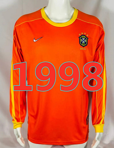 Brazil Retro Goalkeeper Jersey S-2XL