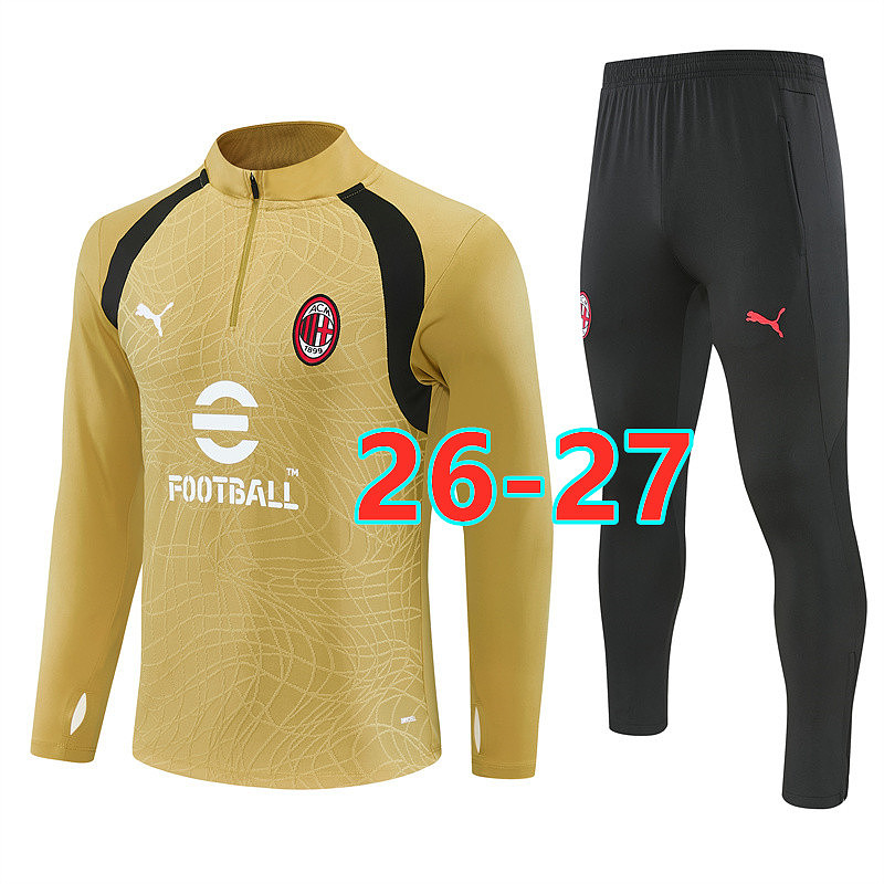 26-27 AC Milan Long Sleeve Tracksuit S-2XL AC
