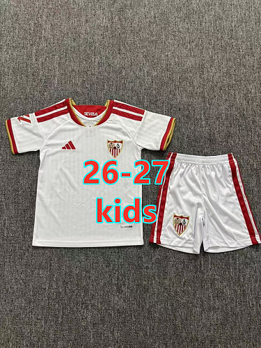 26-27 Sevilla Home Kids Jersey+shorts Kit 16 -28