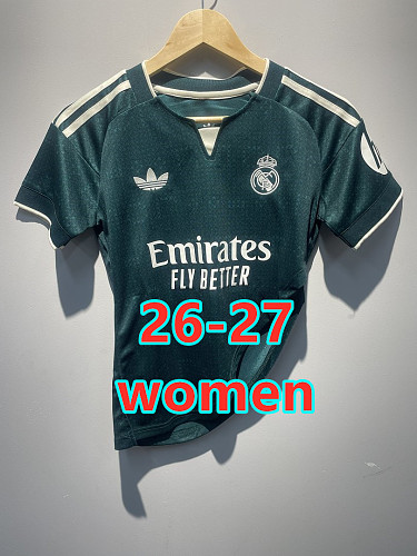 26-27 Real Madrid Away Women Backslash Jersey S-2XL