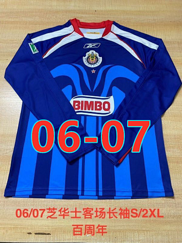 06-07 Chivas Away Retro Long Jersey S-2XL