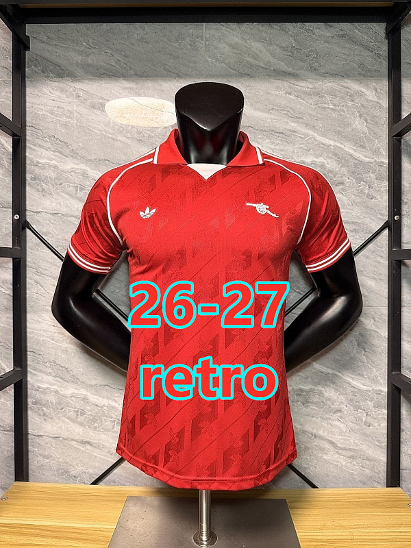 26-27 Arsenal Retro Player Version Jersey S-2XL