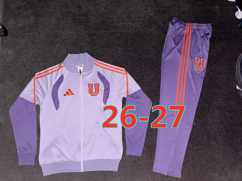 26-27 Universidad De Chile Long Zipper Jacket S-2XL