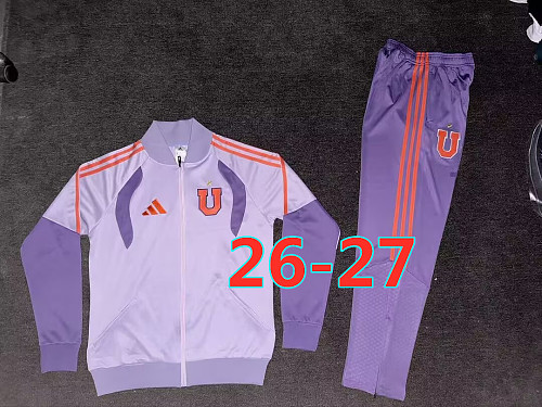 26-27 Universidad De Chile Long Zipper Jacket S-2XL