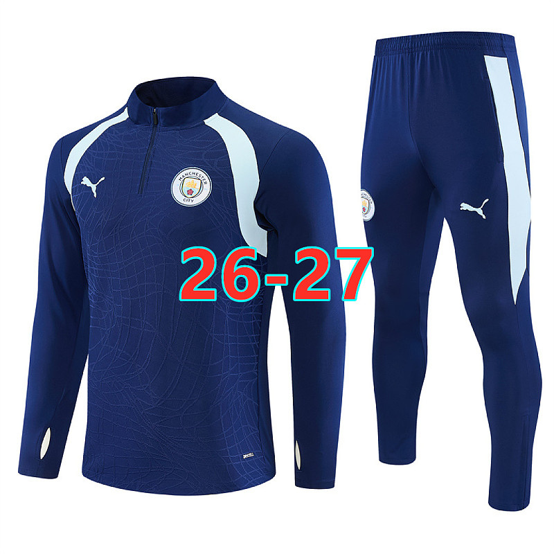 26-27 Manchester City Long Sleeve Tracksuit S-2XL