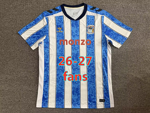 26-27 Coventry City Home Fans Version Jersey S-4XL