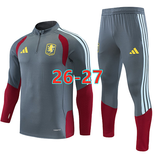 26-27 Aston Villa Long Sleeve Tracksuit S-3XL
