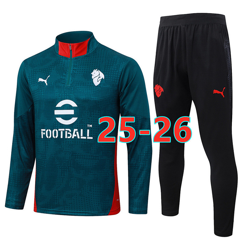 25-26 AC Milan Long Sleeve Tracksuit S-2XL AC