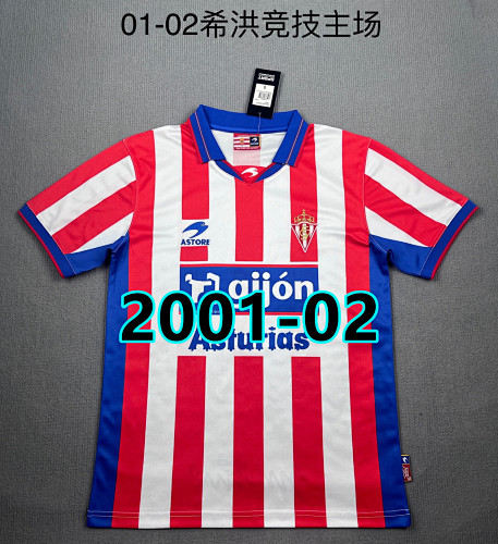 01-02 Gijon Home Retro Jersey S-2XL