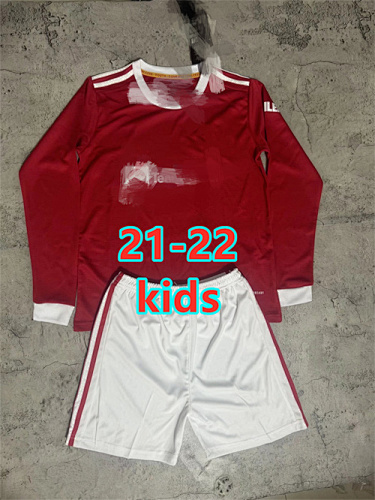 21-22 Manchester United Home Retro Kids Kit 16 -28