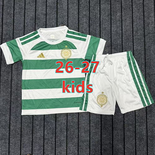 26-27 Celtic Home Kids Jersey+shorts Kit 16 -28