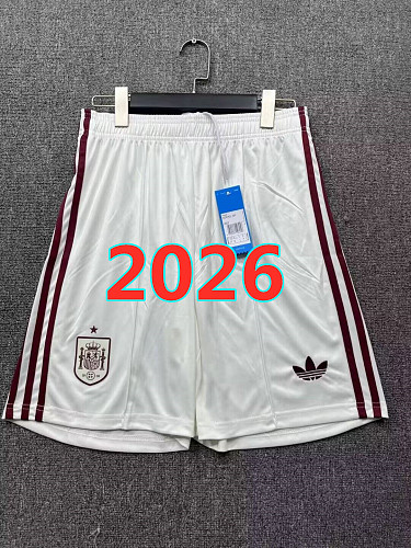 Spain Away Fans Version Shorts S-2XL
