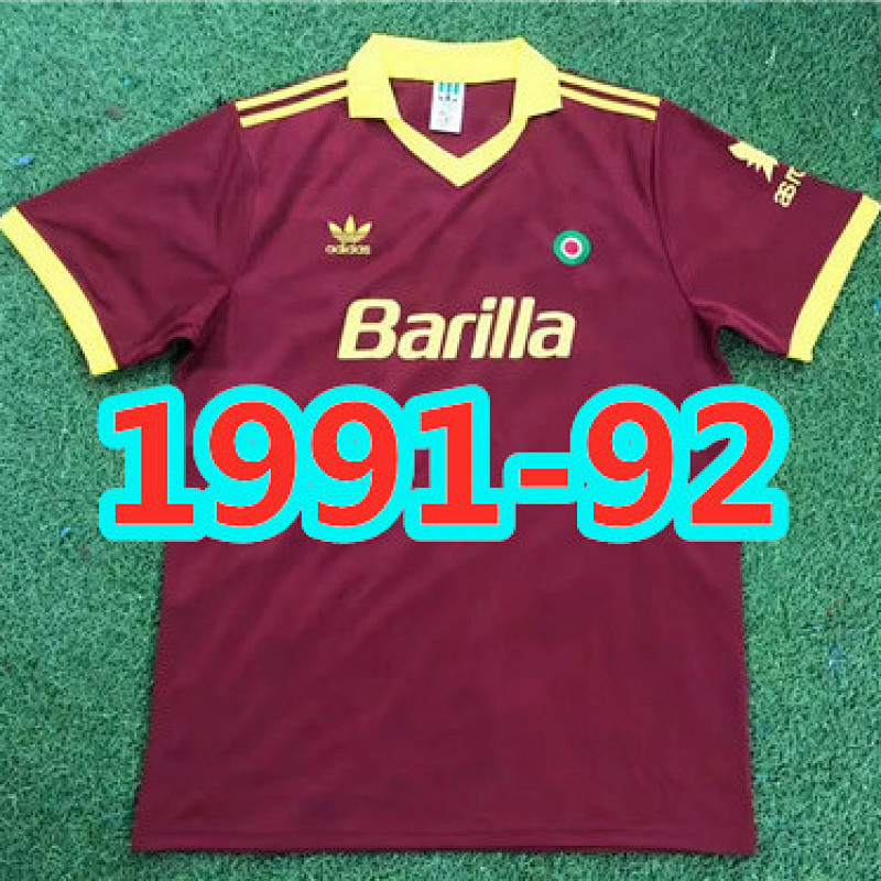 Roma Retro TopThai Quality Home Jersey S-2XL
