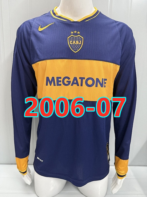Boca Juniors Home Retro Long Jersey S-2XL