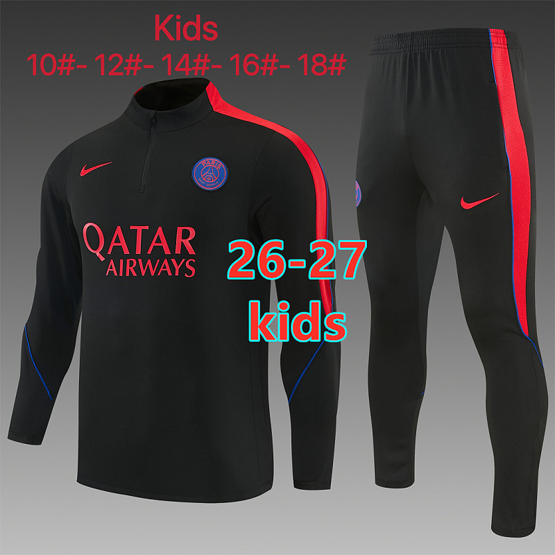 Balenciaga 26-27 Paris Psg Kids Long Sleeve Tracksuit 10- 18