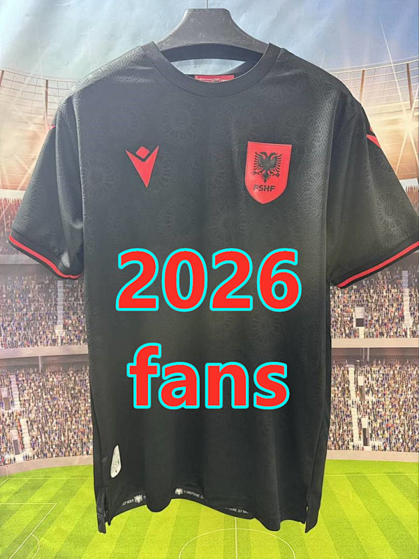 Republic Of Albania Third Fans Version Jersey S-4XL