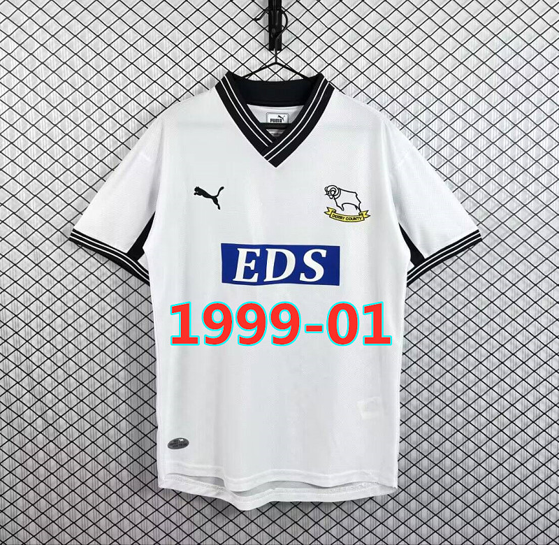 Derby County Home Retro Fans Version Jersey S-2XL