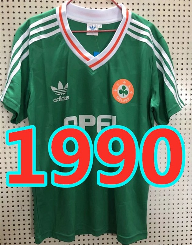 Ireland S-Xxl 90 Home Retro Jerseys 90
