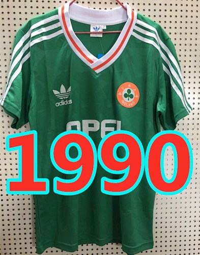 Ireland S-Xxl 90 Home Retro Jerseys 90