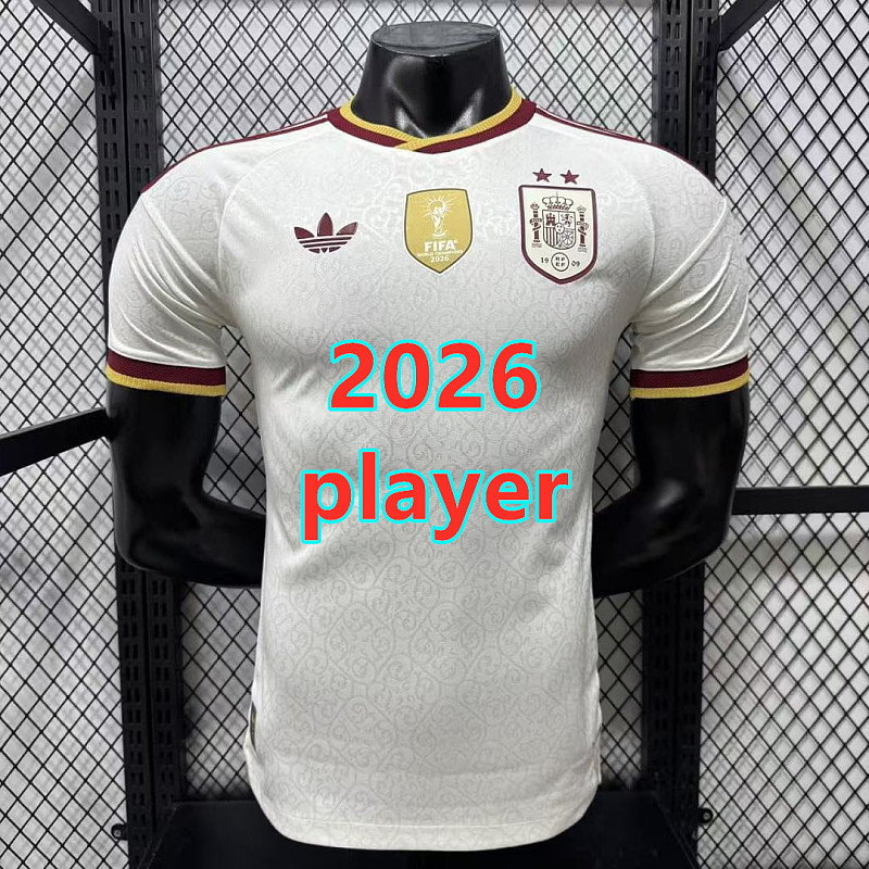 Spain Away Player With 2 Stars Jersey S-4XL 2